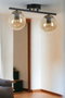 Opviq Yeni Can 2 Li Siyah Bal Camlı Avize Negro y Ámbar
